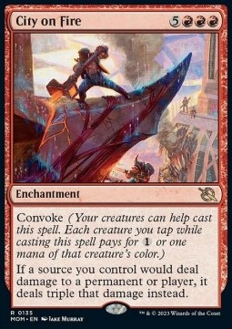 hollowmandrake's tweet photo. City on Fire sigue bajando de precio en market y es una buena sustituta de Fiery Emancipation. Creo que es el momento de que si os interesa, la pilleis. Ale a seguir haciendo quehaceres del hogar!! #mtgMachine #mtgMOM #redforthewin https://t.co/H1662xYa9R