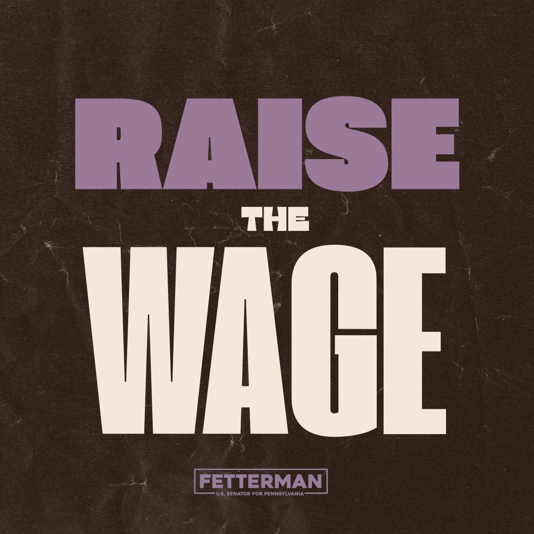 All Pennsylvanians deserve dignity, respect, and at least a $15 MINIMUM WAGE.  

It’s time to #RaiseTheWage for working people! #FightForPayInPA