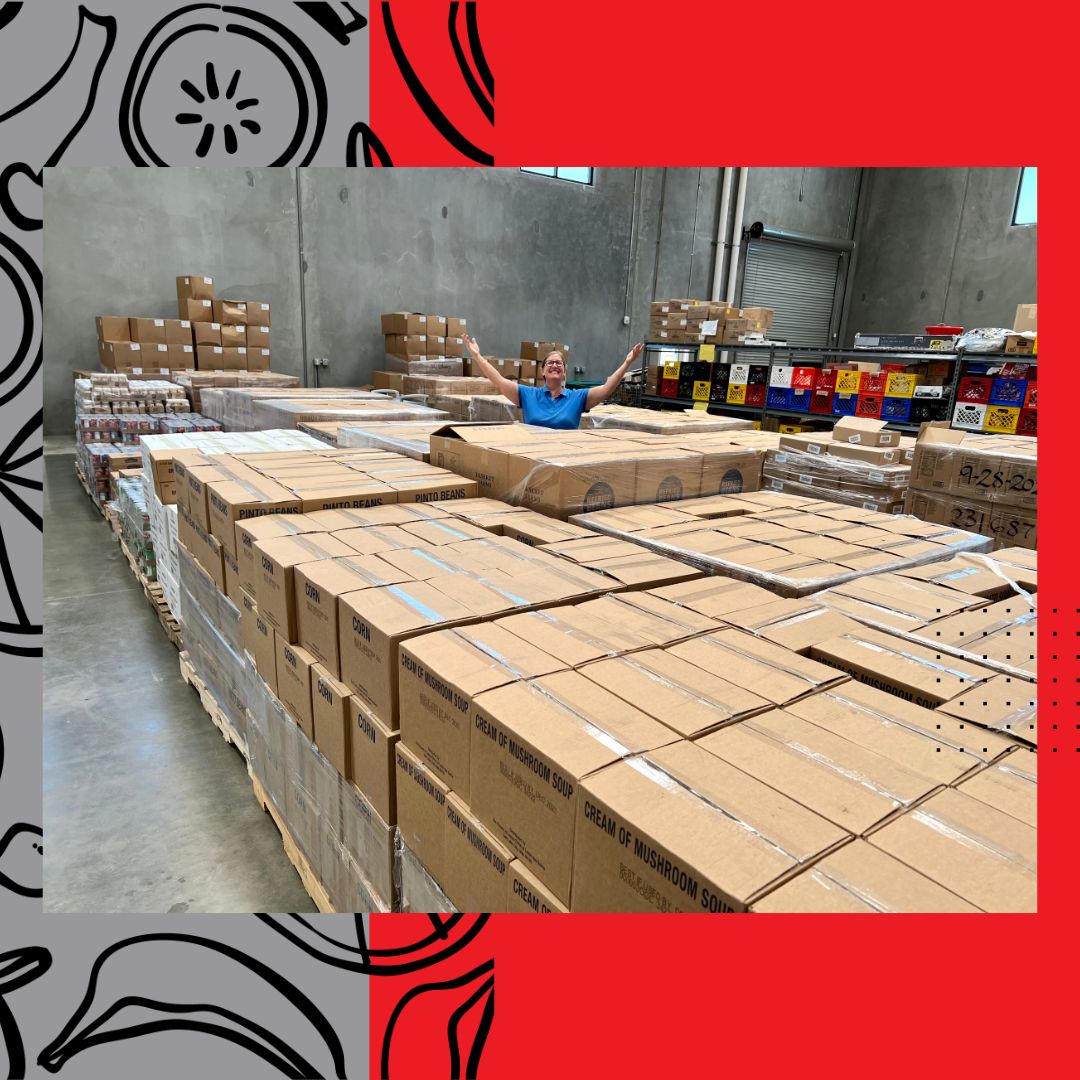 ECRedShield's tweet photo. Wow - huge shoutout to @churchofjesuschrist for their generous donation of 24 pallets of dry food and 8 pallets of meat that will help feed so many people in need! Thank you for being so committed to making our community a better place 🙌 
#FoodDonation #Community #BeTheChange https://t.co/txVYaLT9C5