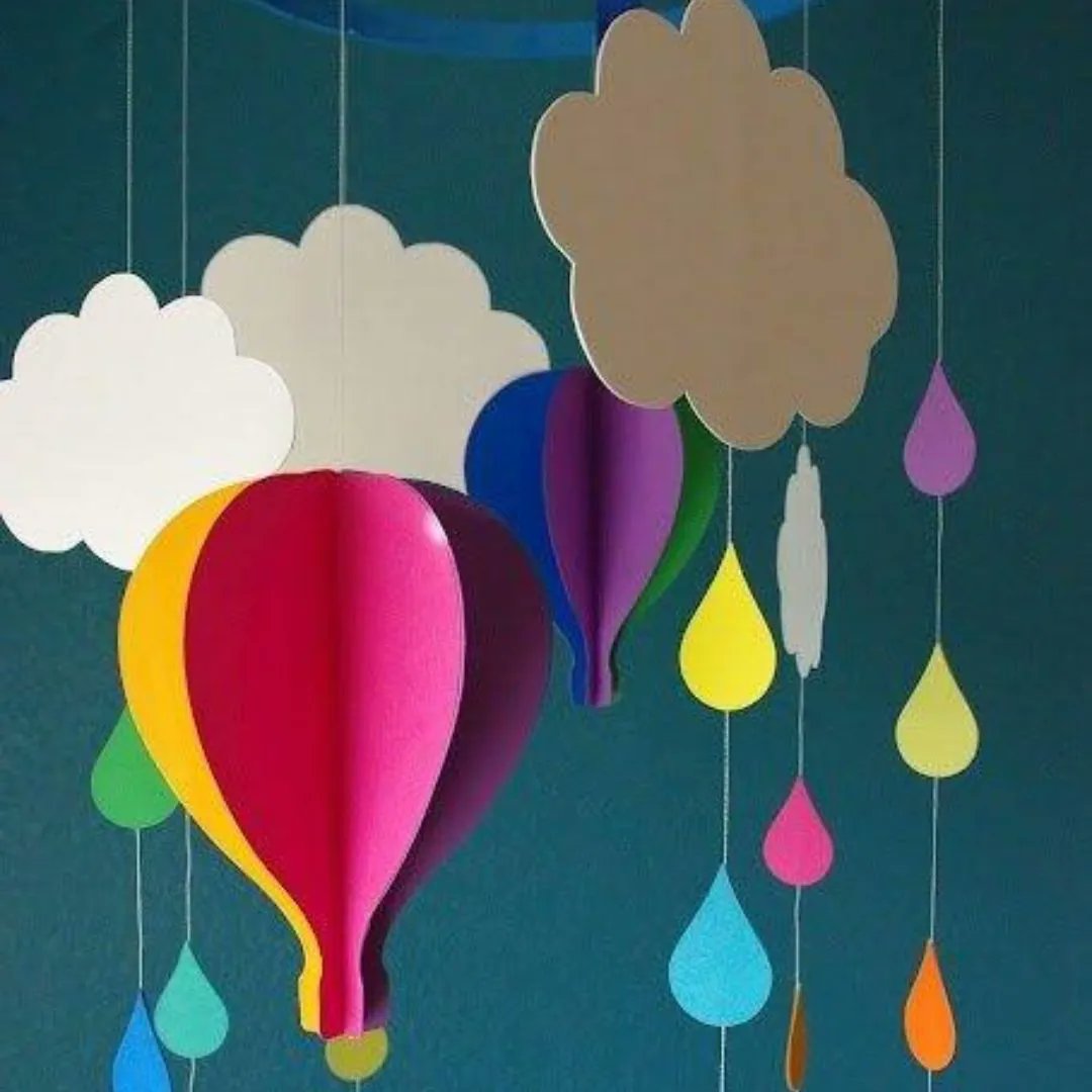 TELASDIVINAS's tweet photo. Ideas originales para hacer móviles de bebé. Puedes usar distintos tipos de materiales como telas, papel, fieltro y mucho más...
.
🖤 🖤 🖤 🖤
.
#telasdivinas #elencantodelahabana #decoracioninterior 
#movilesdebebe #ideasdivinas #habitacionesinfantiles⠀
#decoracioninfantil https://t.co/rMKl2IQ4VF