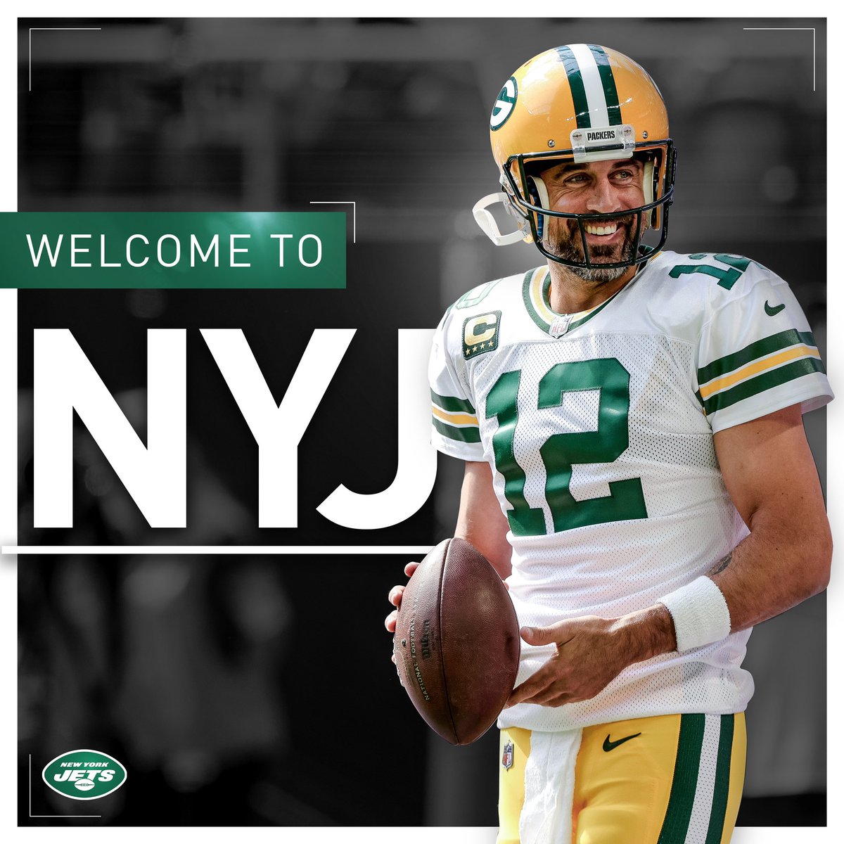 What you’ve all been waiting for. <a href="/AaronRodgers12/">Aaron Rodgers</a> is officially a NY Jet.