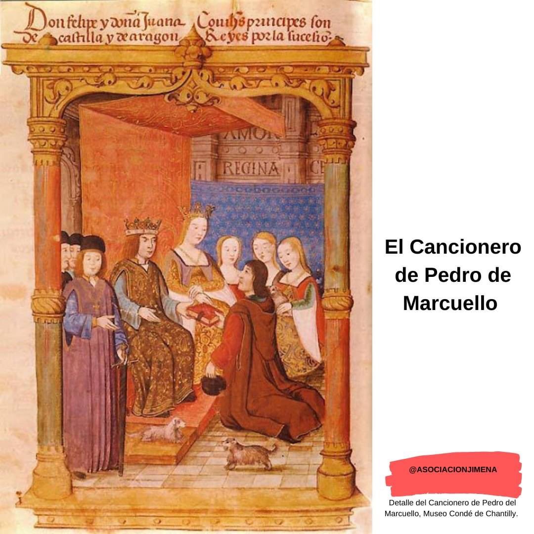 JimenaUcm's tweet photo. Último #hilo de este mes que hemos dedicado al #libromedieval
Hoy hablamos sobre El Cancionero de Pedro de Marcuello ✨
¿Conocéis este #manuscrito? A lo mejor os suena su otro nombre: Devocionario de Juana la Loca
#TwitterHistoria #MedievalTwitter #ReyesCatolicos #codice https://t.co/Z5RrbVh9os