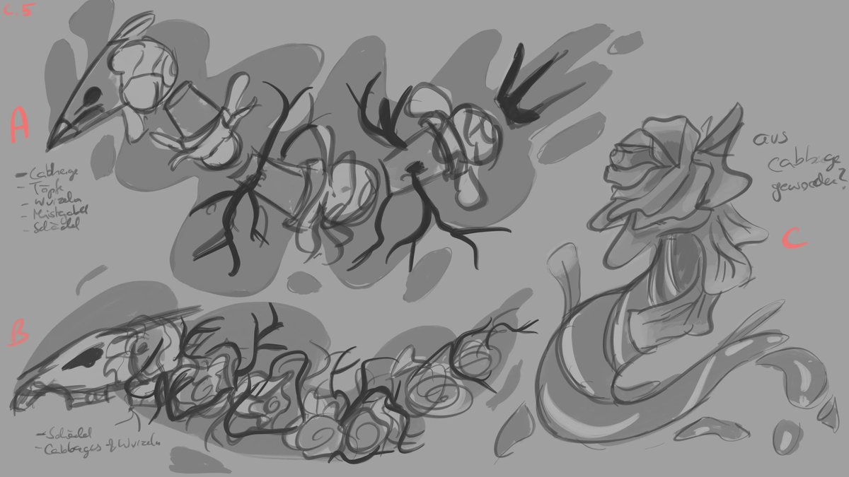 pantarhei_game's tweet image. Every enemy starts somewhere... and in the case of the Burrower in #PantaRhei ist started with those early #conceptart explorations!

#indiedevhour #indiedev #indiegame #gamedev