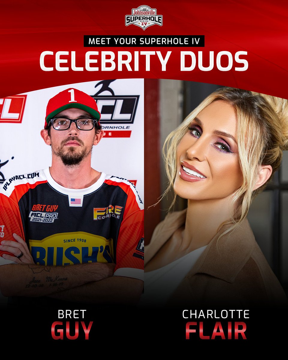 iplaycornhole's tweet image. SuperHole IV takes on Miami 🔥 Meet your ACL Pro/celeb duos for Prelim #3 ⬇️

Vinny Guadagnino, Jersey Shore + Jeremy Schermerhorn
Charlotte Flair, WWE + Bret Guy
Foodgod, Keeping Up With The Kardashians + Ashton Speas
Marysol Patton, Real Housewives of Miami + Whittney Martinez