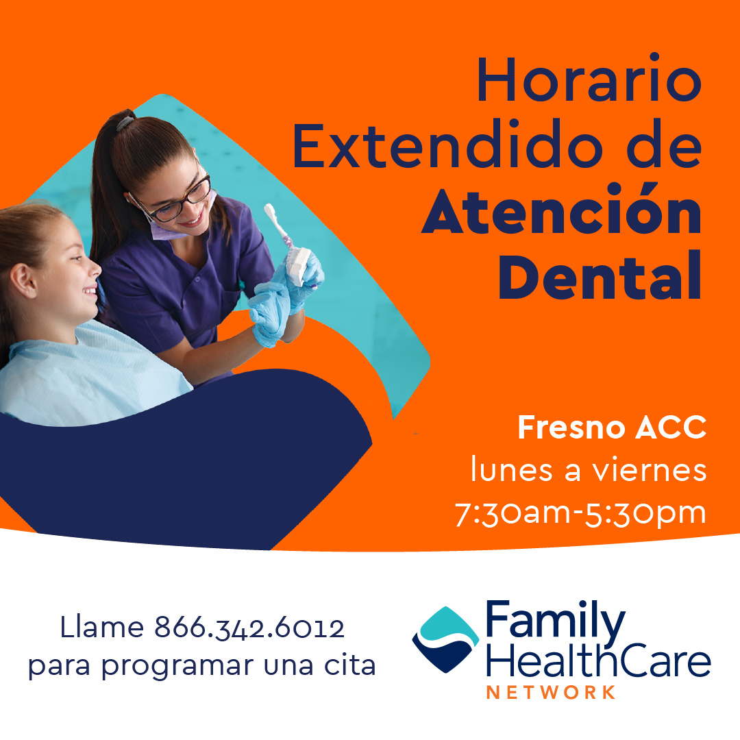 Did you know we now offer extended hours at Fresno ACC for dental care at 290 N. Wayte Lane? Schedule an appointment today 866-342-6012

Care Centered on Family
#fhcn #dentalcare #dentist #fresno