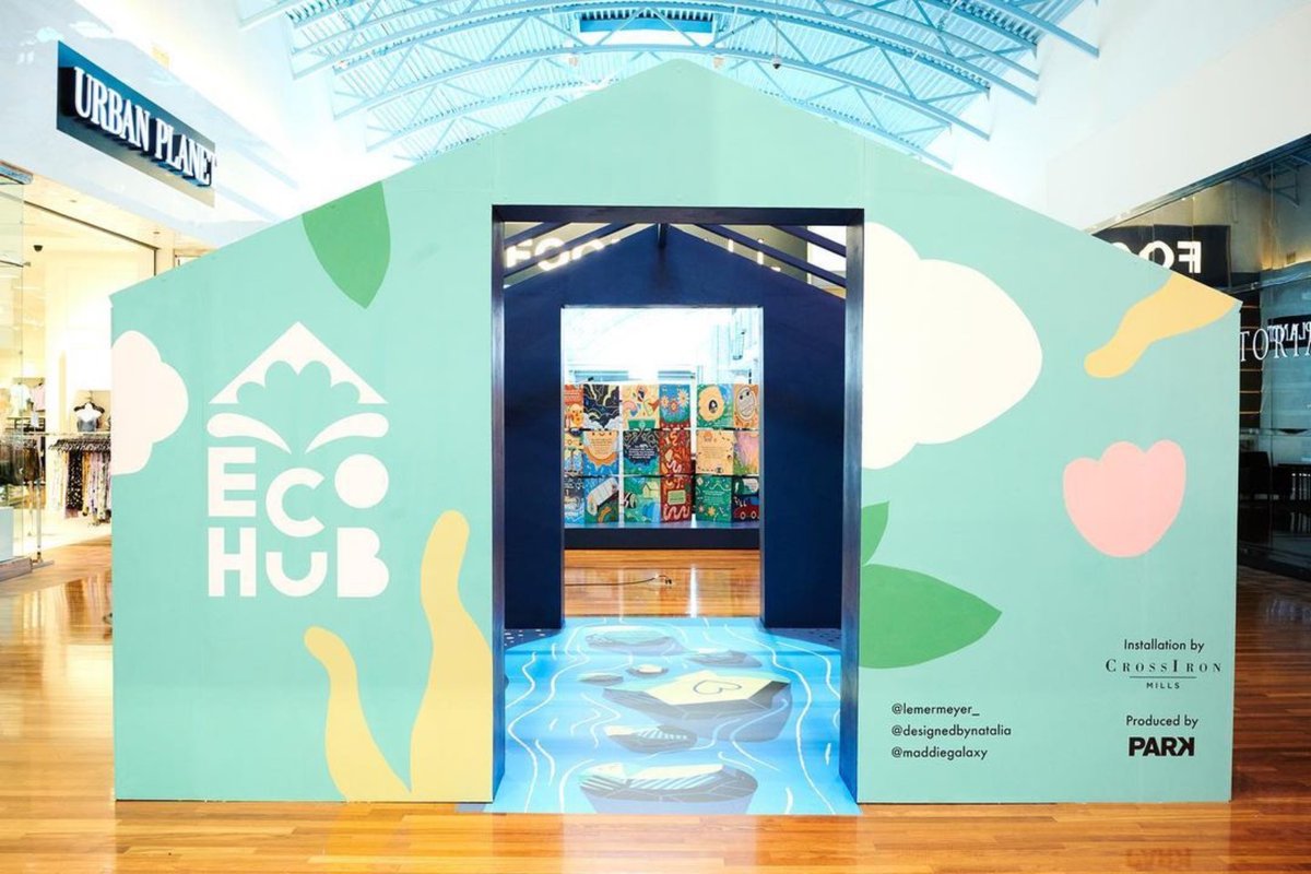 AlbertaUArts's tweet photo. .@ourPARKonline has teamed up with CrossIron Mills to celebrate our planet with the launch of Eco Hub, a re-imagined sustainable art experience designed by local artists, including alum @designedbynat

WHEN: Now – April 30 
WHERE: CrossIron Mills 

https://t.co/ptotqTYxZH https://t.co/qrTndenxmJ