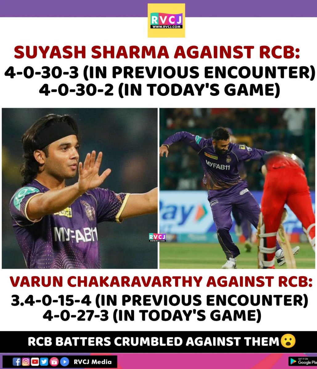 Suyash & Varun 🔥. 

#suyashsharma #varunchakravarthy #RCBvsKKR #IPL #IPL2023