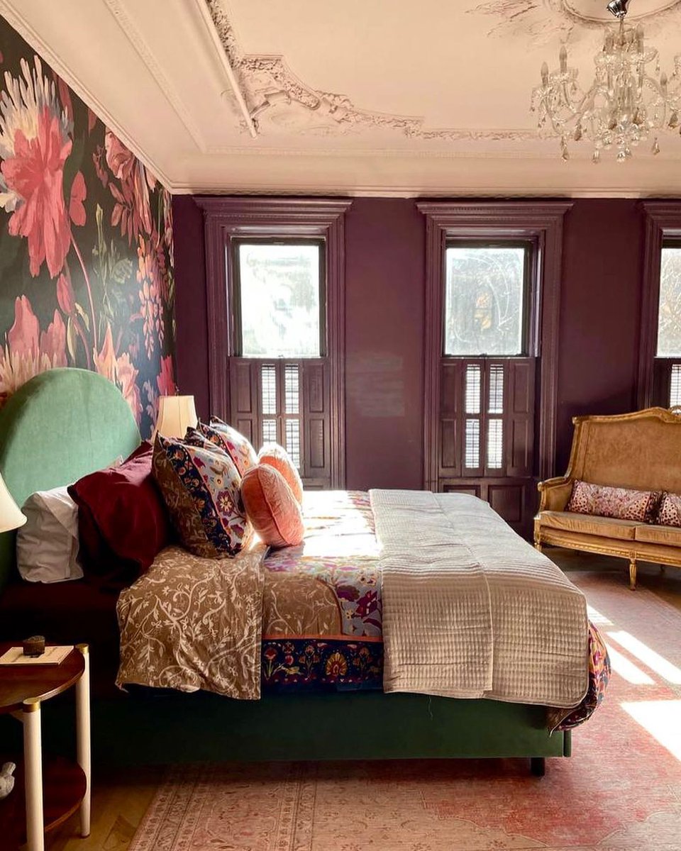 GrahamandBrown's tweet image. Give them something to talk about in the bedroom with our  our bespoke wall mural. ❤️

Florenzia Terrazzo enriches the home with opulence. Set against a midnight sky, florals blossom pops of pink. Meanwhile, emerald green leaves sprout and amber branches twist and intertwine.  🥀