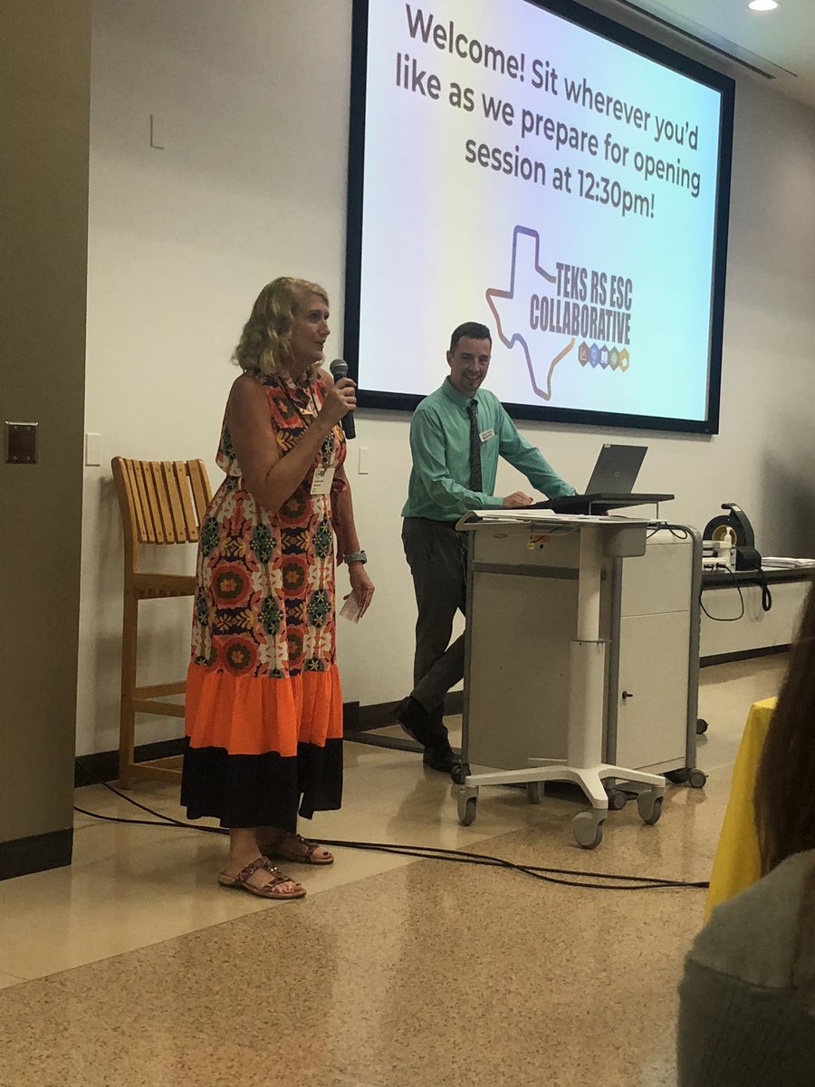 TEKS_RS's tweet photo. @TEKS_RS ESC Collaborative opening session-CEO, Dr. Elsasser & Director, @wendirussell67 welcome & highlight the impactful work of TEKS Resource System for our TX students. #TEKSResourceSystem @TEKS_RS_News @TEKS_RS_SS @TEKS_RS_ELAR @TEKS_RS_Science @TEKS_RS_Math @TEKS_RS_Spanish https://t.co/x0N84BVQVv