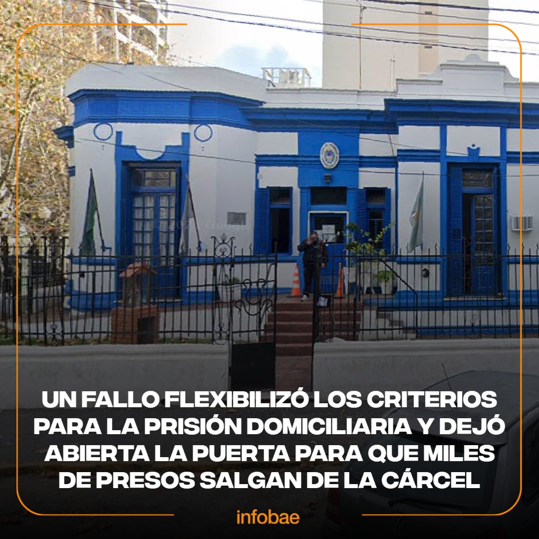 infobae's tweet photo. Un fallo flexibilizó los criterios para la prisión domiciliaria y dejó abierta la puerta para que miles de presos salgan de la cárcel https://t.co/srXdfGR1jo https://t.co/Mdxe1Ou7oO