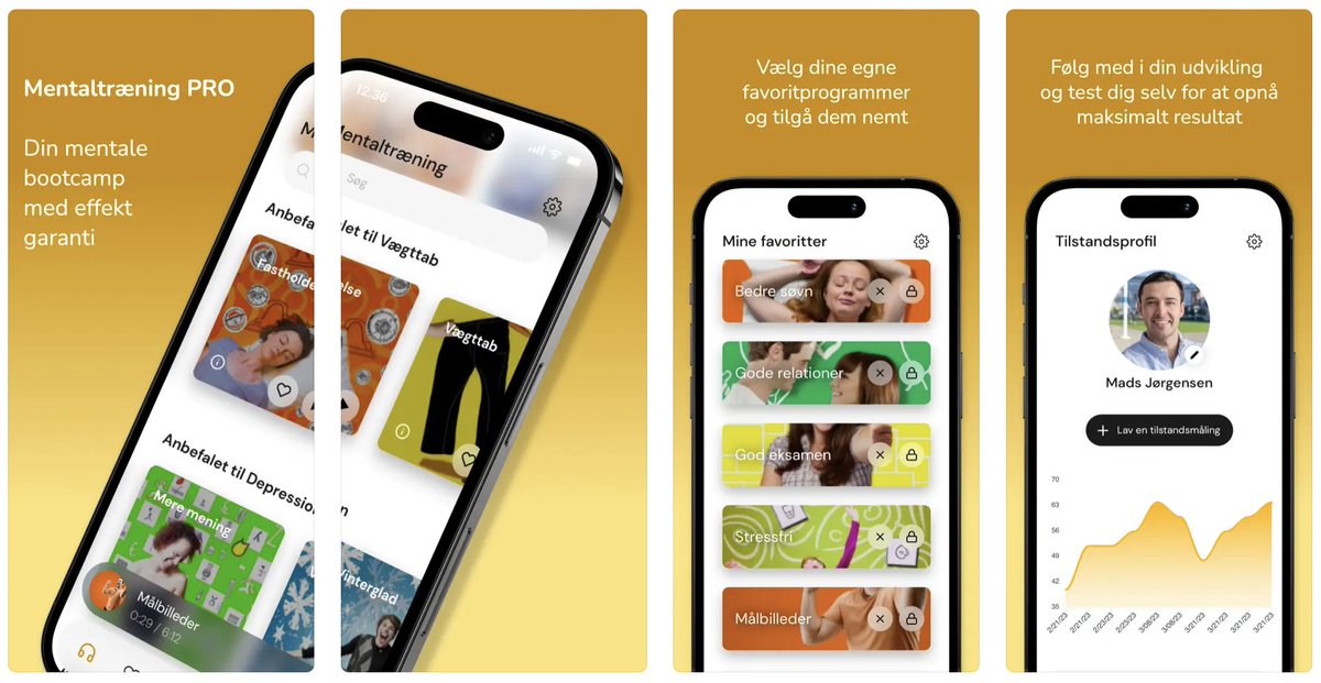 thebdk1's tweet photo. Check out Mentaltræning PRO - Mental training programs for life improvement built by Danish entrepreneurs. 

Built on @bubble + bdk native, hundreds of new users are taking up Mentaltræning every week using its apps!

iOS: https://t.co/66G5CWPUiL

Android: https://t.co/NwhvlFSG0e https://t.co/zn66TLWukg