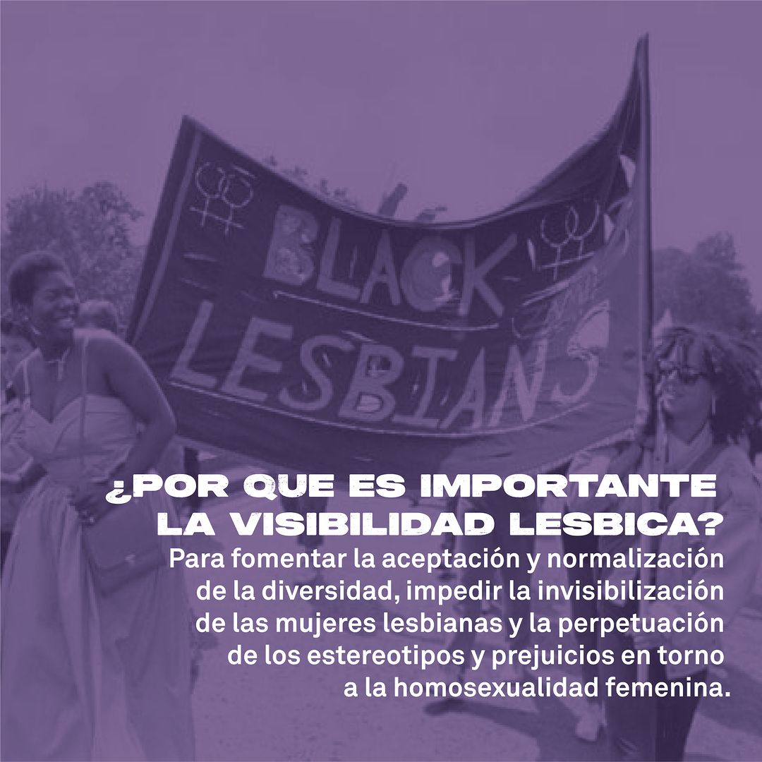 📅 Hoy 26 de abril, recordamos y celebramos el Día Internacional de la Visibilidad Lésbica ‍🌈👩‍❤️‍💋‍👩

¡Basta de discriminación y acoso!
¡Por una sociedad y una región más inclusiva!
¡Por una visibilidad lésbica los 365 días del año!