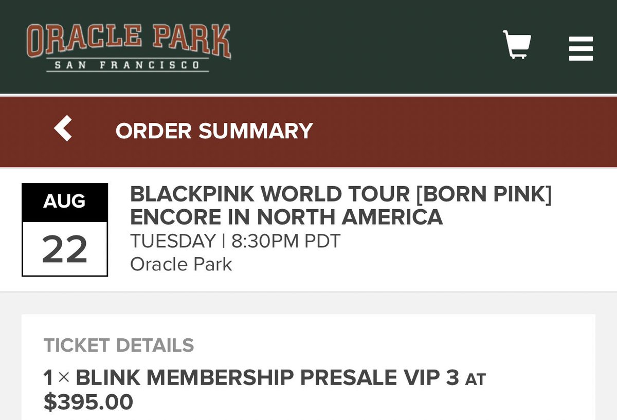 aeriiihearts's tweet photo. VIP AGAINNNN #BLACKPINK #BLACKPINK_BORNPINKENCORE #BLACKPINKSF https://t.co/RazSe1SV3p
