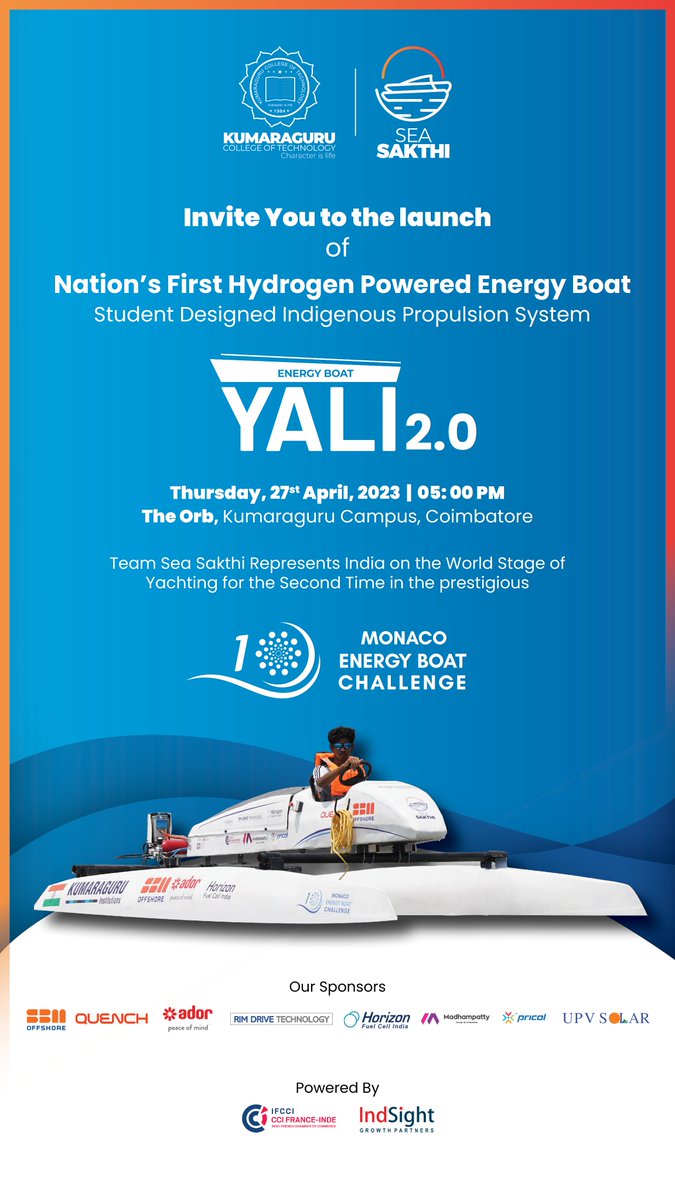 Exciting News: Our Long-Awaited Boat Launch on Yali 2.0!

Team Sea Sakthi is thrilled to announce that our much-awaited boat launch on Yali 2.0 is finally here!

Join us in celebrating this momentous occasion as we raise our glasses to the Yali 2.0 and the bright future it holds.