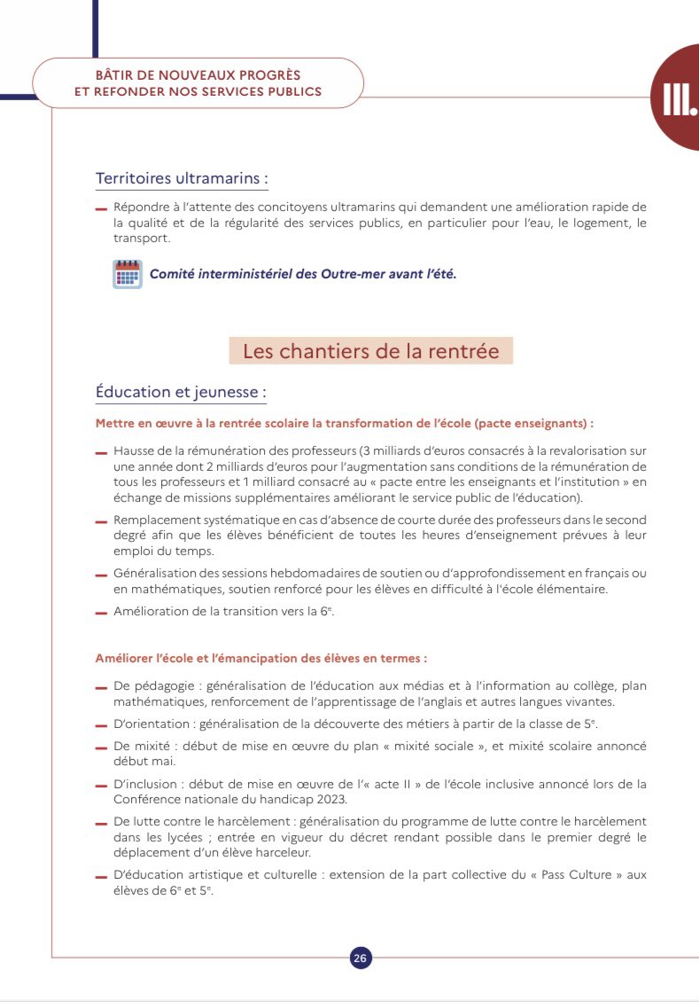 La "généralisation de l’éducation aux médias et à l’information" dans la feuille de route du #Gouvernement présentée par <a href="/Elisabeth_Borne/">Élisabeth BORNE</a>. <a href="/LeCLEMI/">CLEMI</a>, ses réseaux académiques et ses partenaires mobilisés pour atteindre cet objectif plus que jamais d’intérêt général. #ÉducMédiasInfo