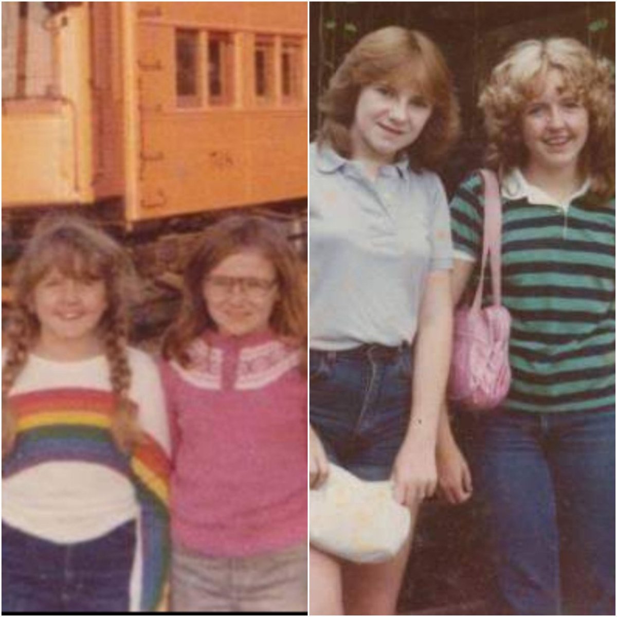 missgin's tweet photo. @margaretmovie @AbbyFortson @Lionsgate #MargaretMoments 
#ItsMeMargaret 
me and my bff, our 6th grade to 8th grade glow up, circa 1981-1983 https://t.co/hPxajdhlJA