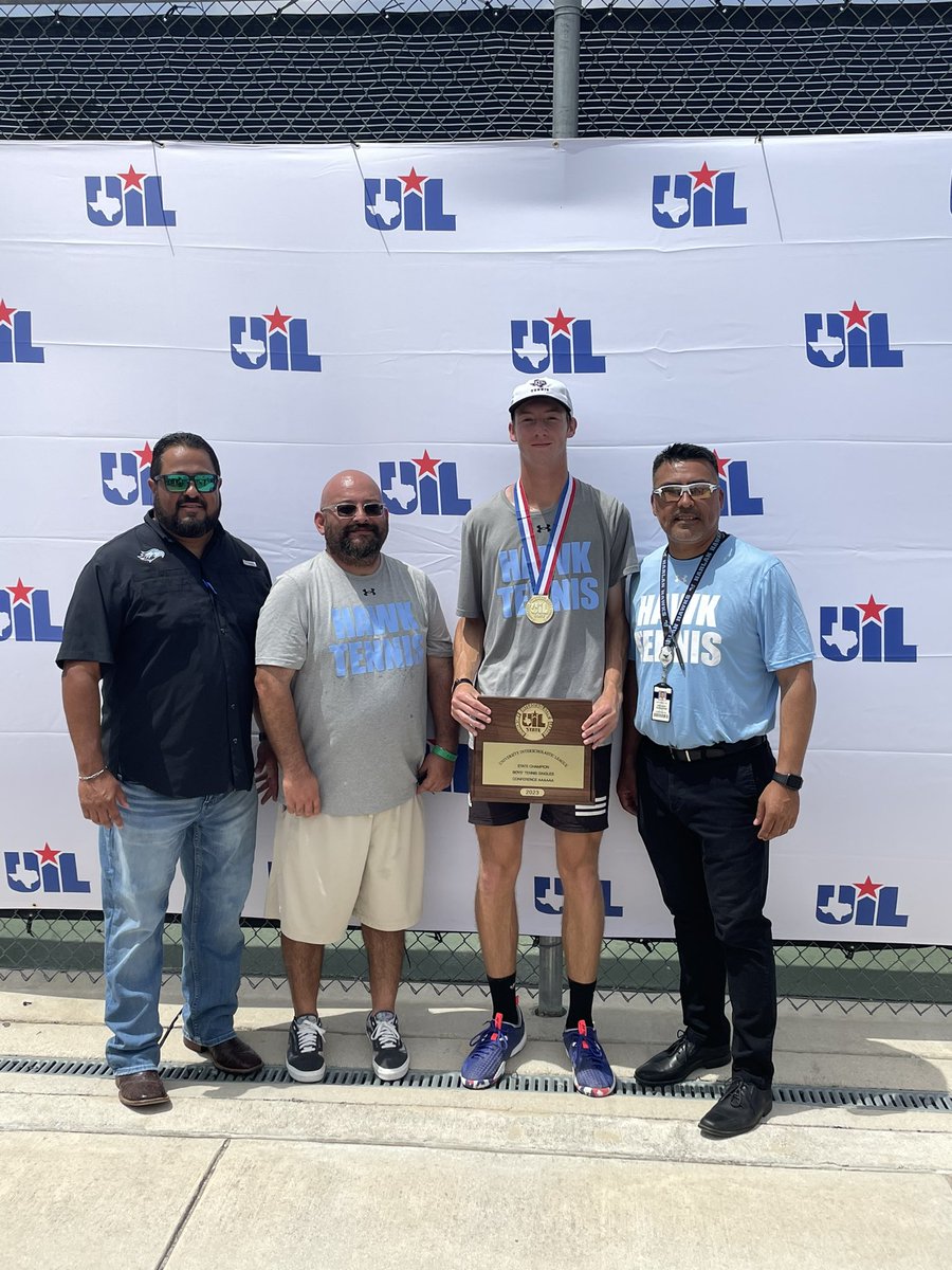 STATE CHAMPION!!! Congratulations to Lathan Skrobarcek! History Made! Harlan HS is proud of you! <a href="/NISDHarlan/">Harlan High School</a> <a href="/HarlanTennis/">Harlan Hawk Tennis</a> <a href="/HawksPrideSA/">Hawks Pride Sports Association</a> <a href="/HarlanHawks_FB/">Harlan Hawk Football</a> <a href="/harlanhawkmedia/">Harlan Hawk Media</a> <a href="/NISD_Athletics/">NISD_Athletics</a>