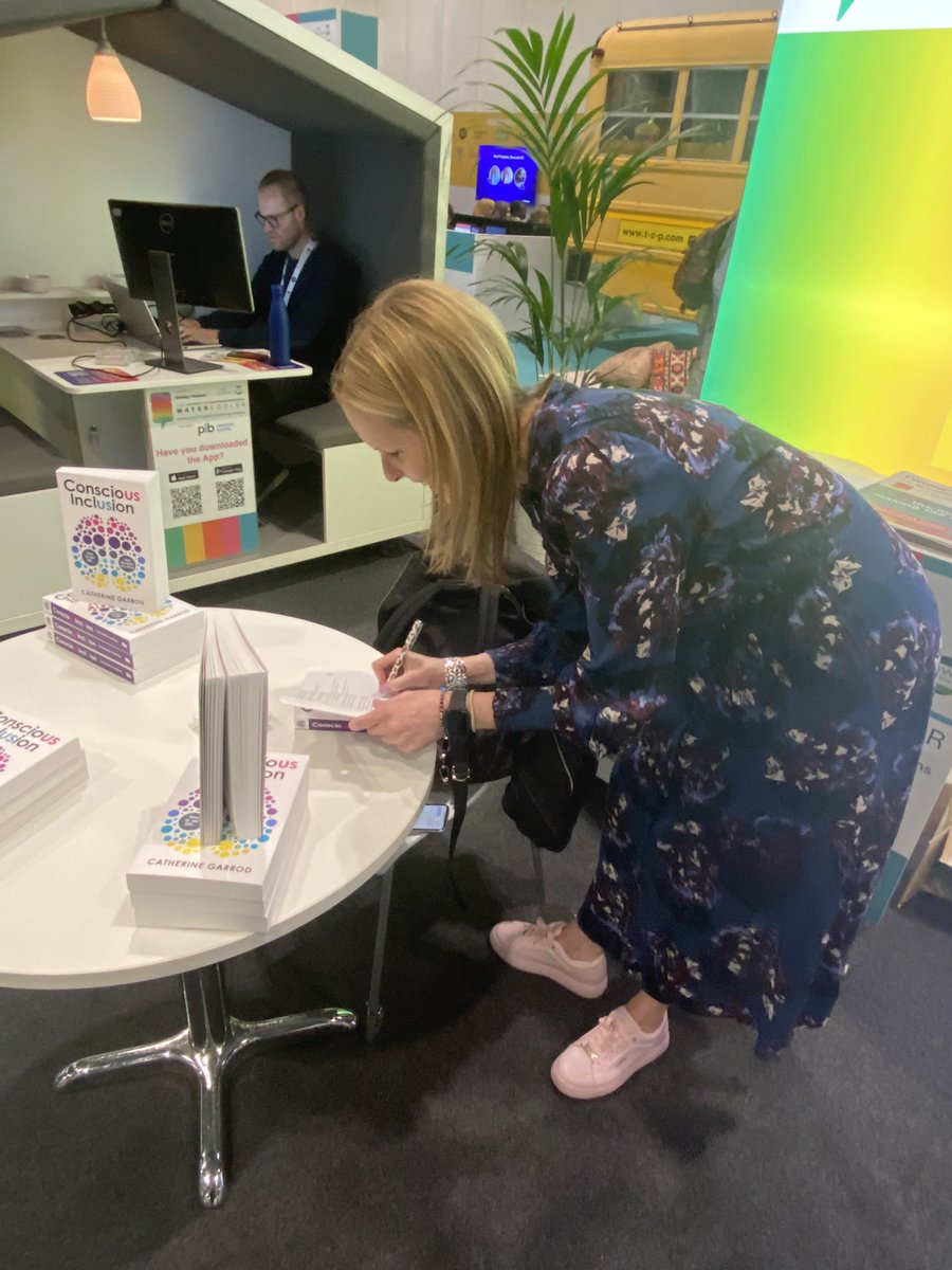 clareloucav's tweet photo. Thanks for a brilliant talk and signed book today @CatherineGarrod it’s my train journey home reading #conciousinclusion #us #EDI https://t.co/UvNKOGwlhb