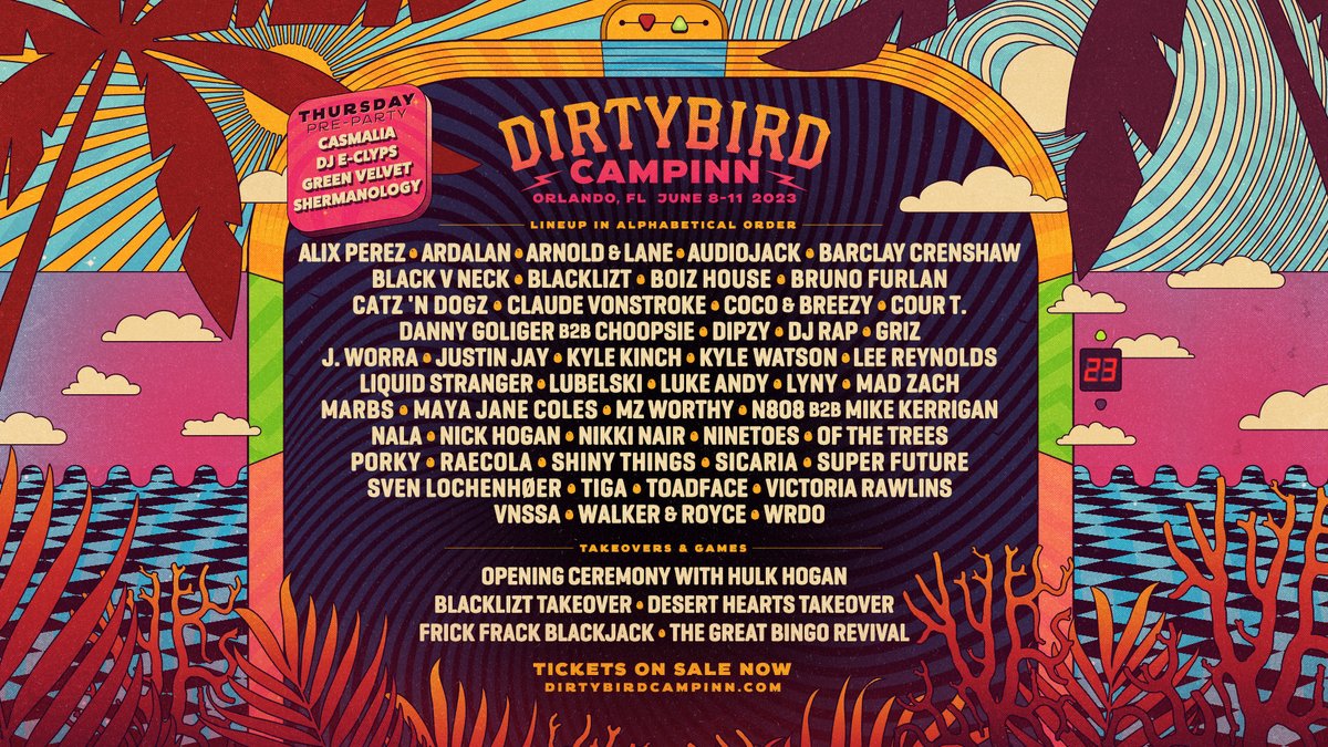 Hey <a href="/CamplNN/">Dirtybird CampINN</a>  este line up es una locura 🫡