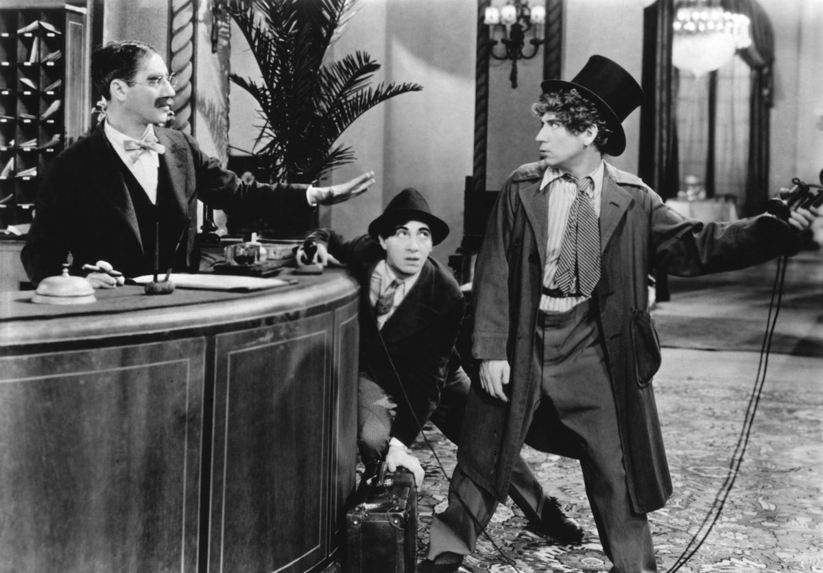 #Groucho:  "Hey, hey don't throw that, it's only for long distance" #Cocoanuts  1929.
