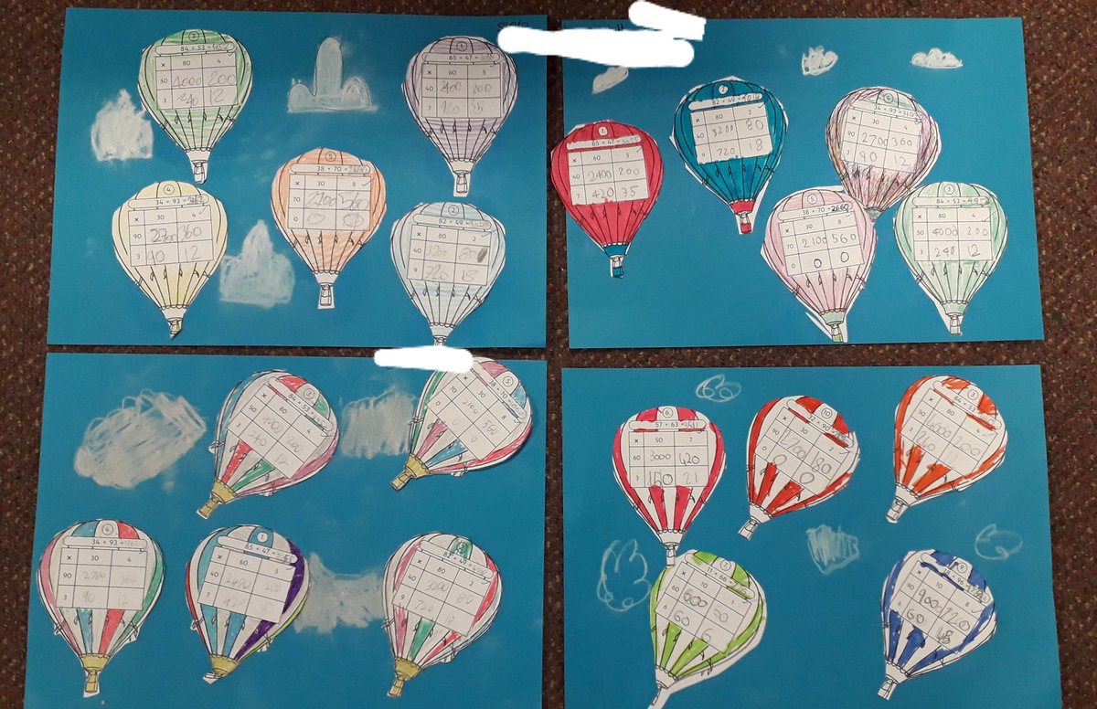 On a visit to P4A today I was finding out about their recent learning within data analysis and they also showed me their grid method of solving multiplication questions. Excellent work everyone! <a href="/SimpsonPrimary/">Simpson Primary</a> <a href="/missm0rgan11/">Miss Morgan</a>