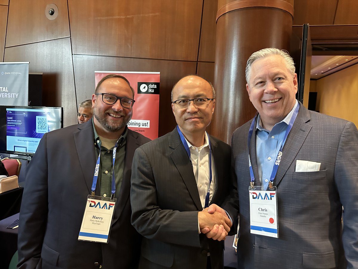 KeyLogicSystems's tweet image. Attending the Dept. of the Air Force Data, Analytics, & AI Forum this week with relevant briefings and chances to engage with innovative companies. Excited to support AF’s mission via the VAULT IDIQ!
#OneUs #KeyLogic #VAULT #DAFDAAF23 #Data #Analytics #AI #ArtificialIntelligence