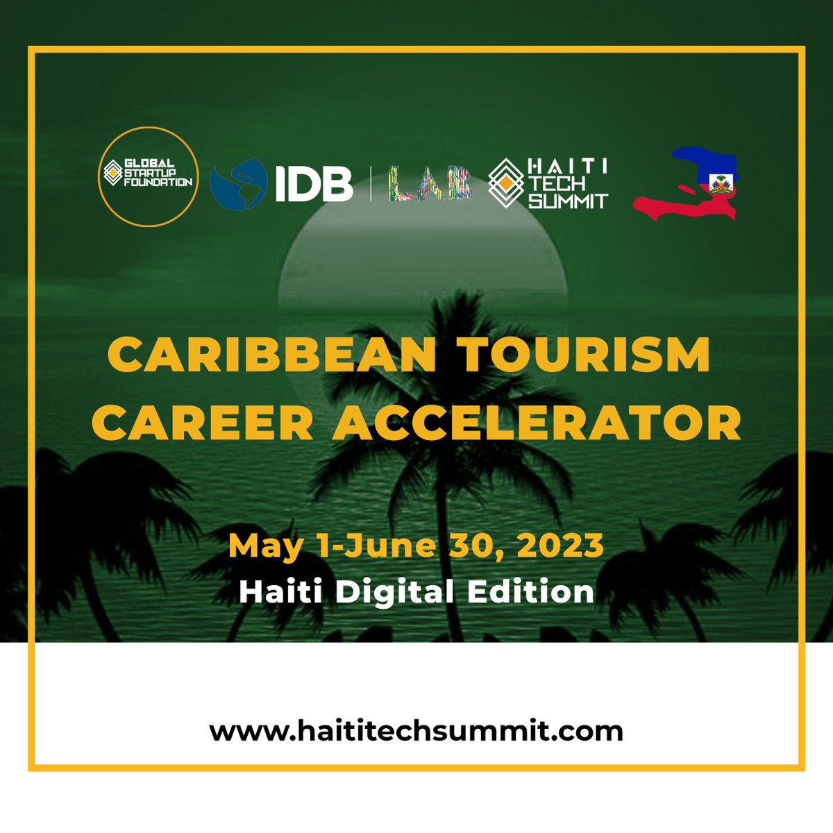 Call for Applications!

We are accepting applications for the 3rd Cohort of the IDB Caribbean Tourism Career Accelerator!
Apply now via forms.gle/ny5WFPT5xJoGBj…

#IDBCaribbeanAccelerator #TourismLeaders #Cohort3 #GSF