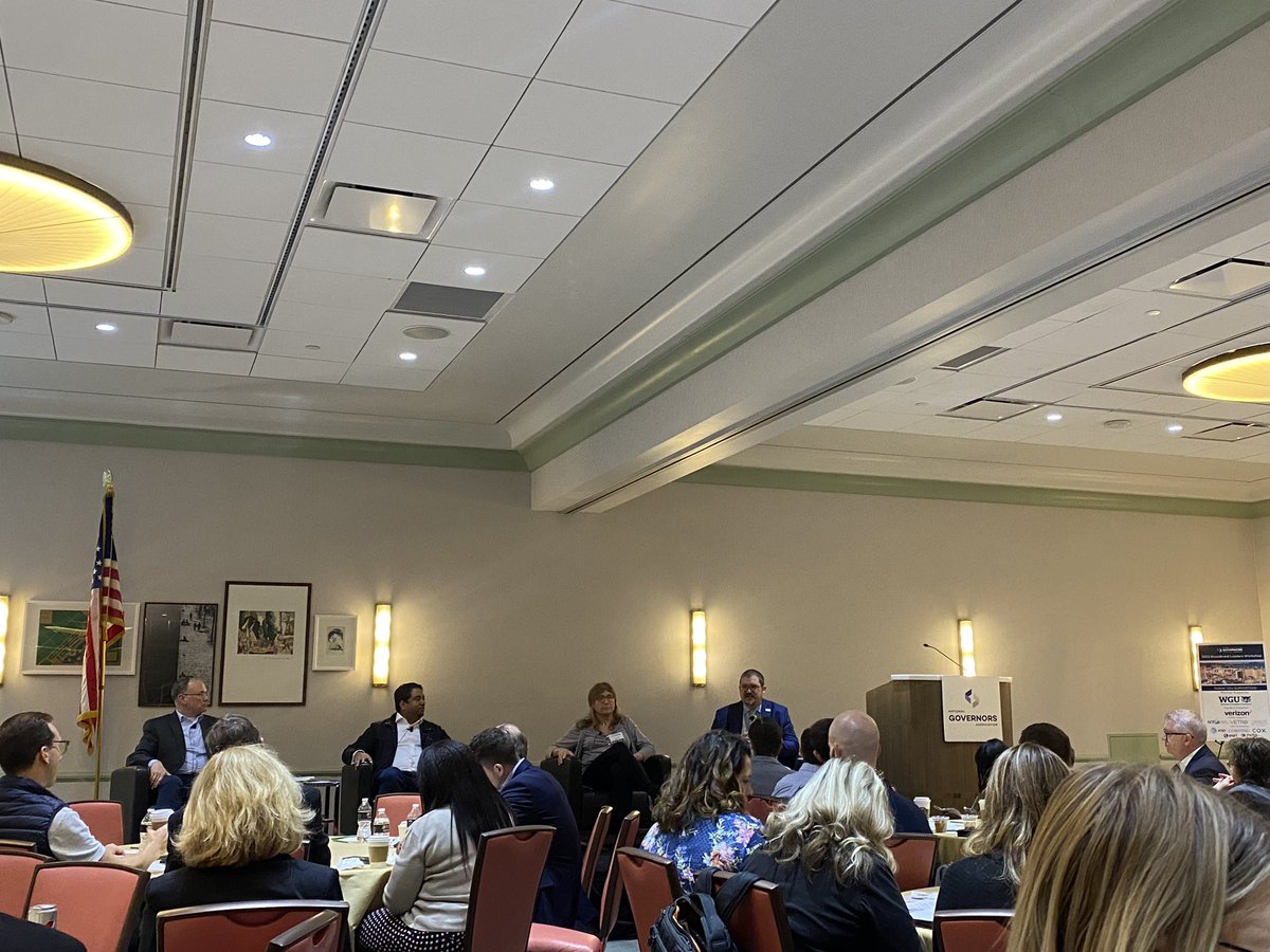 Great <a href="/NatlGovsAssoc/">NGA</a> session on Expanding #broadband Workforce with <a href="/CommerceGov/">U.S. Commerce Dept.</a>, Broadband Ohio, Louisiana’s Broadband and Connectivity, and Vermont Community Broadband Board.