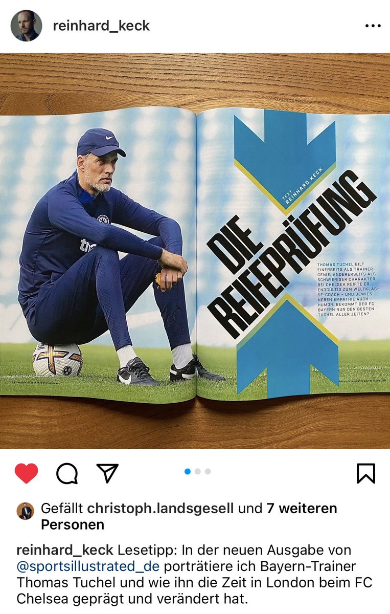 Bekommt der FC Bayern den besten Thomas #Tuchel aller Zeiten? Jetzt in der neuen Sports Illustrated. #FCBayern <a href="/TTuchelofficial/">Thomas Tuchel</a> <a href="/FCBayern/">FC Bayern München</a> <a href="/reinhardkeck/">Reinhard Keck</a> <a href="/SIGermany/">Sports Illustrated Germany</a>