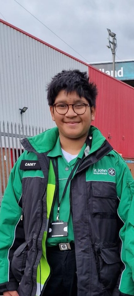 Yesterday, one of our cadets, Ashar, was chosen by Blue Peter to have an audience with Their Majesties The King &amp; Queen Consort. Ashar spoke to them about his <a href="/stjohnambulance/">St John Ambulance England</a> voluntary work that learnt him 1 of his 6 BP badges.
His audience with them is on Blue Peter next Friday