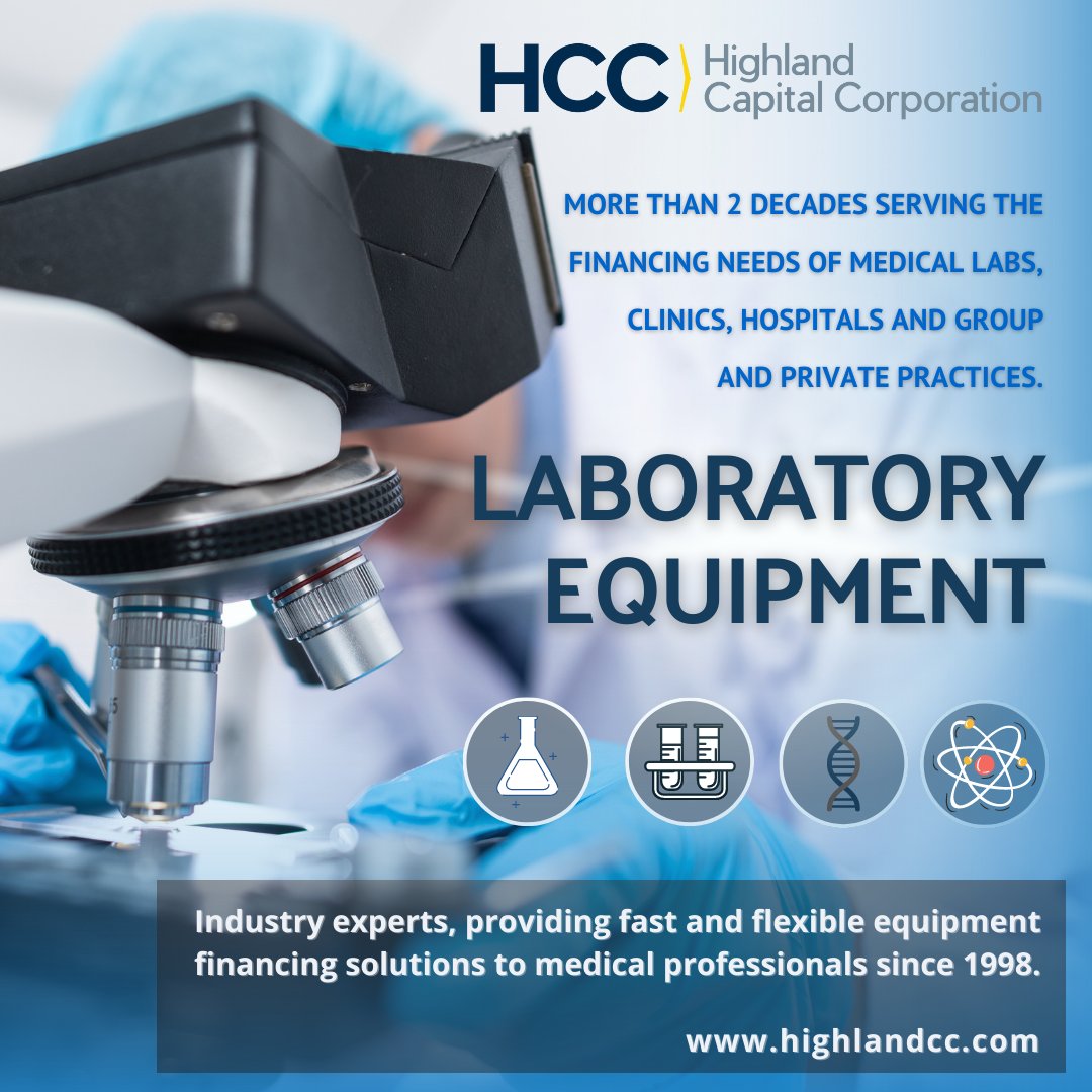 HighlandCapCorp's tweet photo. Happy #MedicalLaboratoryProfessionalsWeek we make the #technolgy needed for optimal patient care more attainable, from #medical #imaging to IT hardware/software; HCC #equipmentfinancing - an industry standard for 25 yrs #LabProfessionalsWeek #LabWeek2023 https://t.co/mLR2VgPKi1 https://t.co/BB3L8ZOHTn