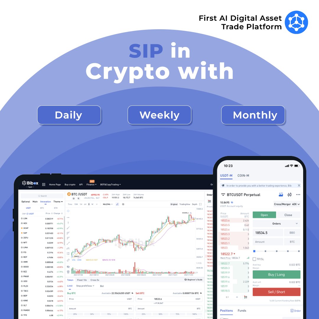 The main advantage of a SIP is that it helps to average out the cost of the investment over time and minimize the impact of market volatility.
#BTC #ETH #Bitcoin #cryptocurrency #trading #crypto