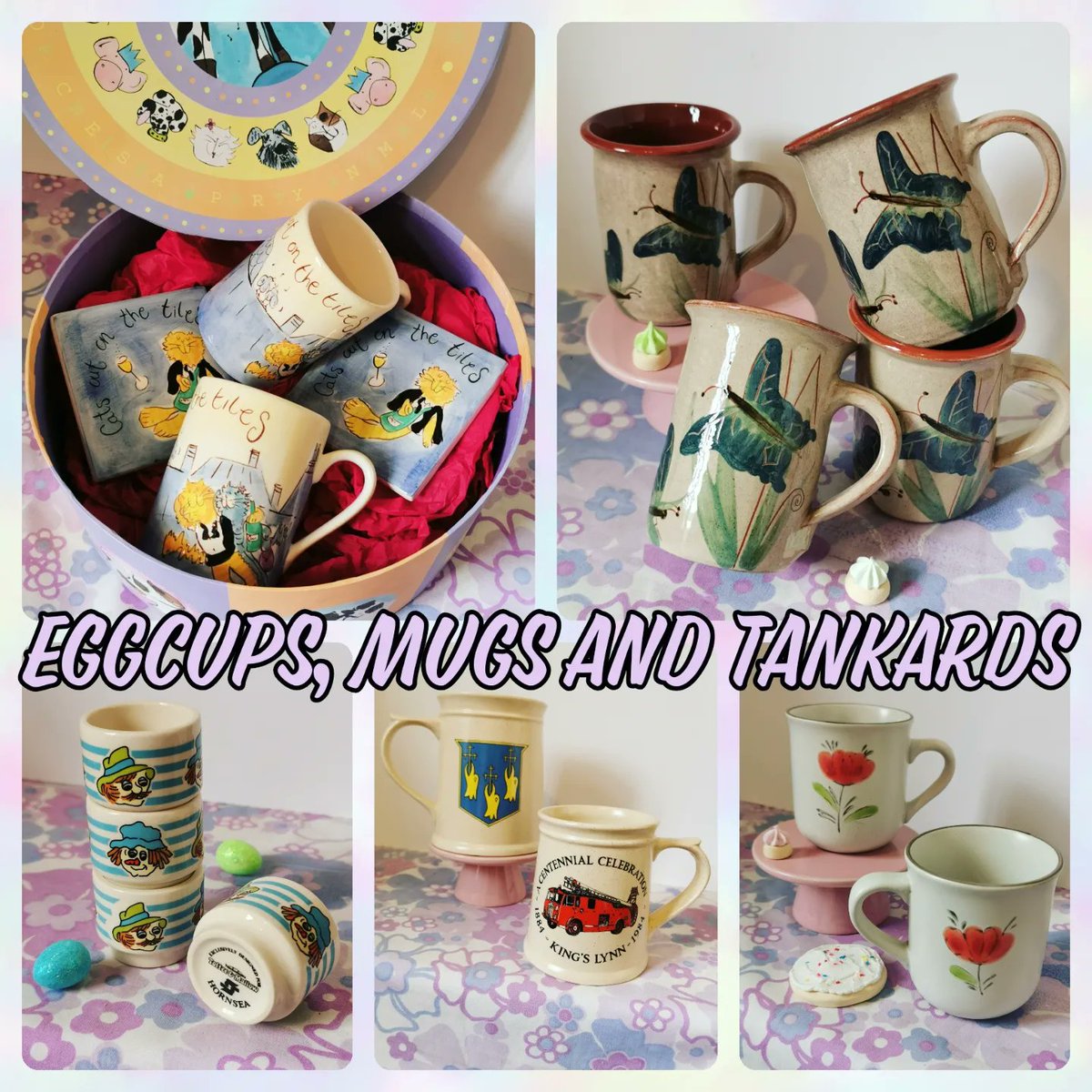 K_Collectables's tweet photo. Eggcups, Mugs and Tankards was the order of today once they had a wash 🧼
#vintagemugs #vintagetankard #vintageeggcups #hornseapottery #holkhampottery #potterymugs #cutevintage #nostalgicvintage #vintagegiftshop #vintageshopping https://t.co/xXu5sUMSJP https://t.co/9wdPOr5ePq