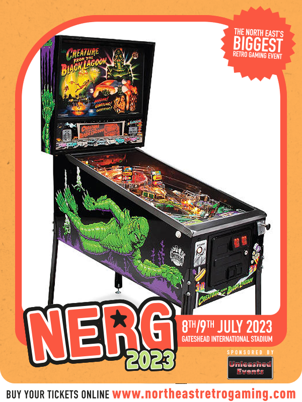 NERGOfficial's tweet photo. Creature From The Black Lagoon at NERG! #nerg #nerg2023 #pinball #creech https://t.co/Kcf0fzGFLc