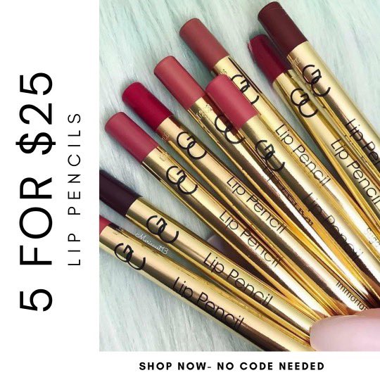 BelindaMUA's tweet photo. Shop your favorite lip pencils 5/$25
@HYIMJEN 
https://t.co/Uv3fJkneW7
#gcsquad #gclove #belindamua https://t.co/wGFXwSQosq