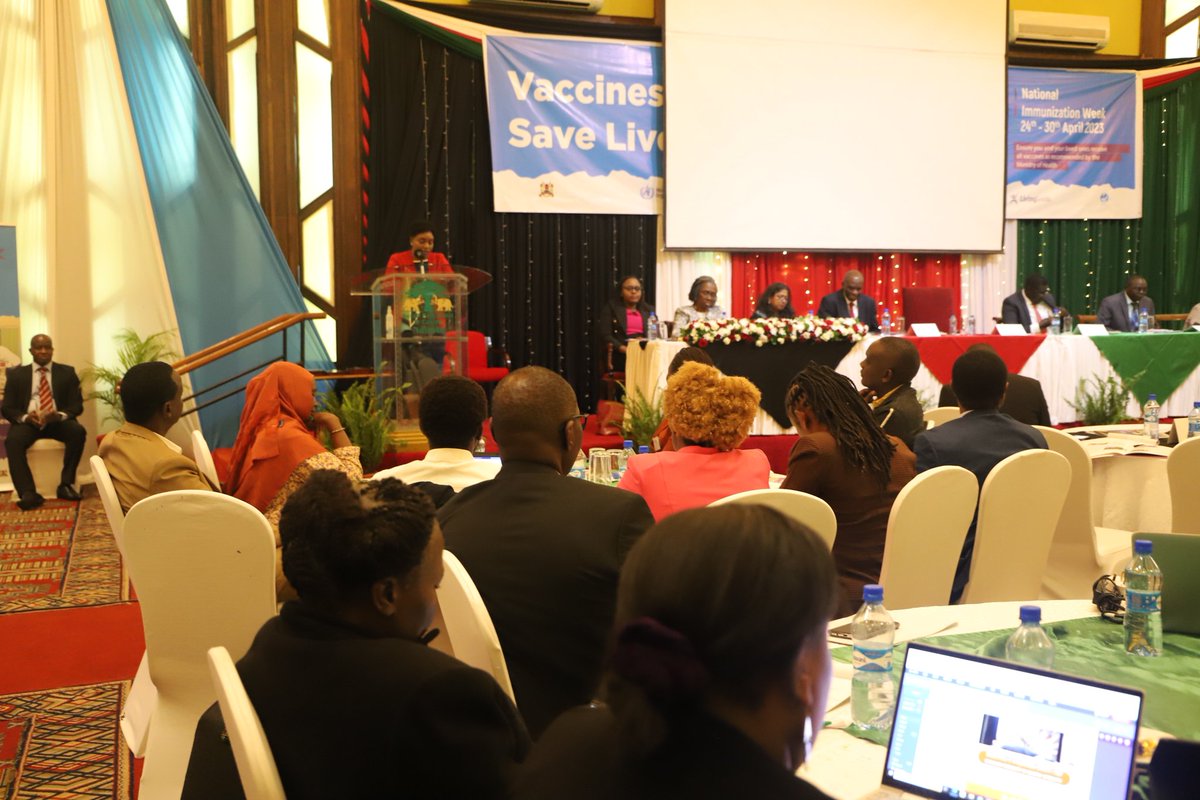 VaccinesKenya's tweet photo. Let's make sure no one is left behind during National Immunization Week. Our focus should be on reaching the unvaccinated and under-vaccinated populations," urges Cabinet Secretary for Health, Nakhumicha S. Wafula. https://t.co/11aHqe3Ijc