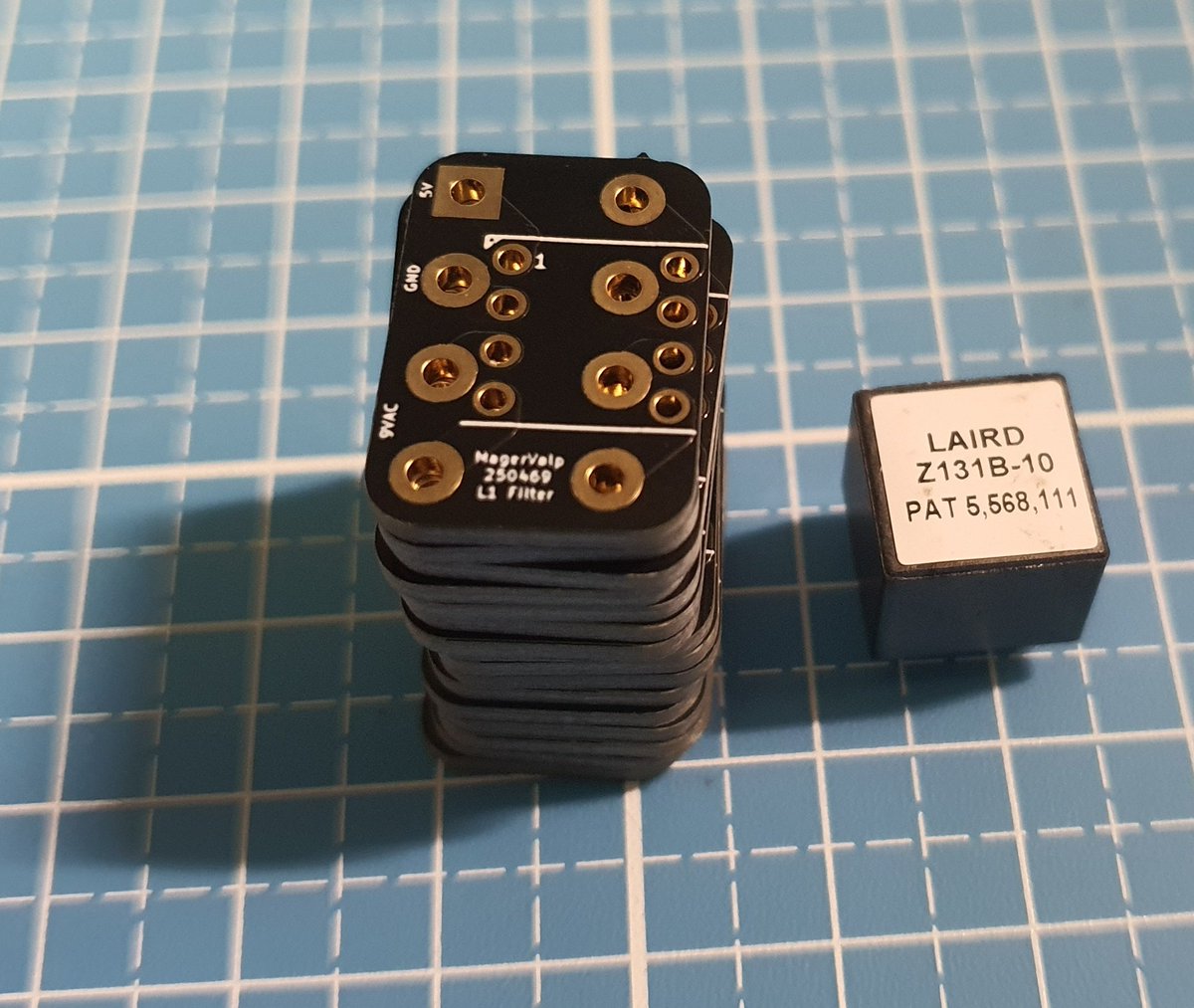 RetroWizzard's tweet photo. Adapter board pcbs for the L1 filter have arrived.
This is a modern replacement for a discontinued part on the 250469 #Commodore #C64 mainboard.
I'll be soldering some spares, if you're in need of one, let me know.
#SixtyClone #RetroComputing #retrogaming https://t.co/sRidNwXmlW
