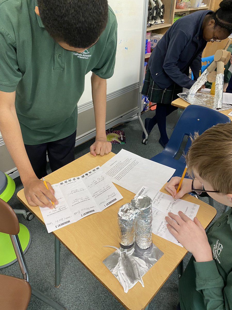 mrs_rabatin's tweet photo. We “toured” our monuments to celebrate African-American scientists, inventors and engineers. Students in grades 6-8 created some beautiful monuments! #science #STREAM https://t.co/lPI2QWSyxF