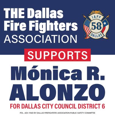 Dallas Fire Fighters (@dffa58) on Twitter photo Early voting has begun.  YOUR Dallas Firefighters proudly endorse these candidates! Early voting has begun.  YOUR Dallas Firefighters proudly endorse these candidates!