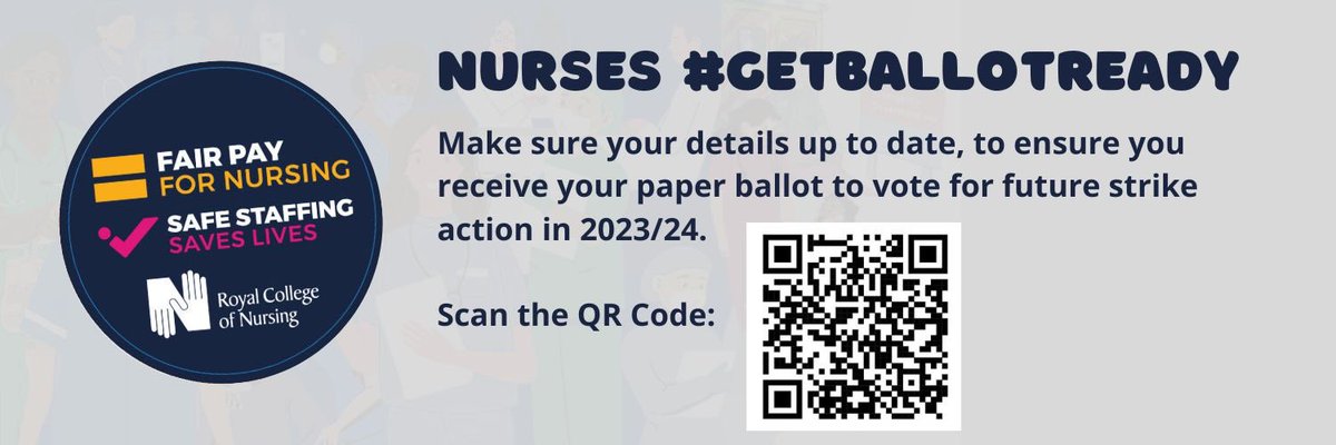 #Nurses #Nursing #NurseAssociates #HealthcareAssistant #NHS #RCN #NurseTwitter - Get ballot ready, do not let your vote go to waste or this government silence you through inaction or the issues we are raising as a profession. #RCNGetBallotReady