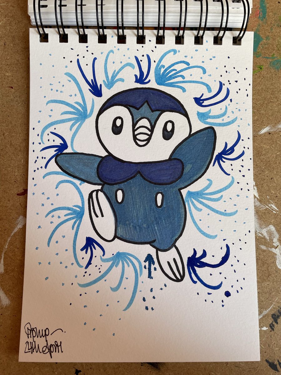 24th April - Piplup
.
#pokemon #piplup #colour