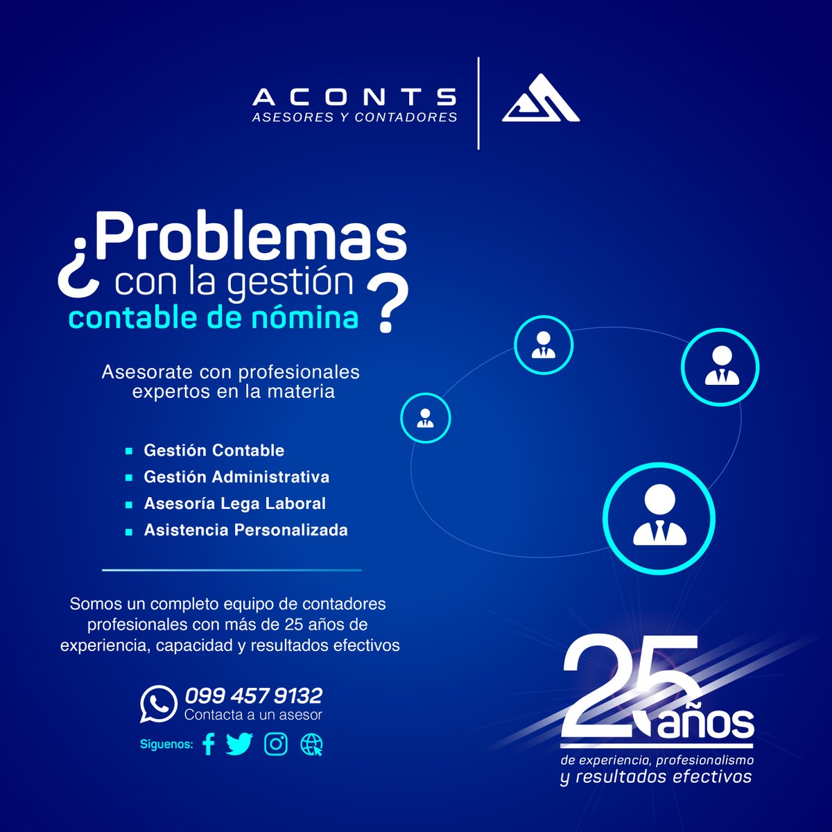 AcontsEC's tweet photo. Una organización en crecimiento, es una organización exitosa. @AcontsEC es el grupo de expertos asesores contadores que te ayudara afrontar los desafíos en la gestión contable de su nómina. Contáctenos: 0994579132
Web: https://t.co/La9luG2LEd
Oficina:  (02) 2527100😎 https://t.co/ifailyeQbi