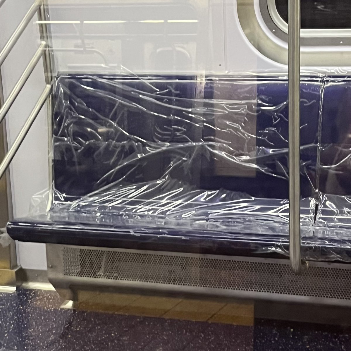 When the MTA commissions a panel of 1960’s grandmas for a study on How To Protect the Bench Seating on the new R211 stock. #nycsubway