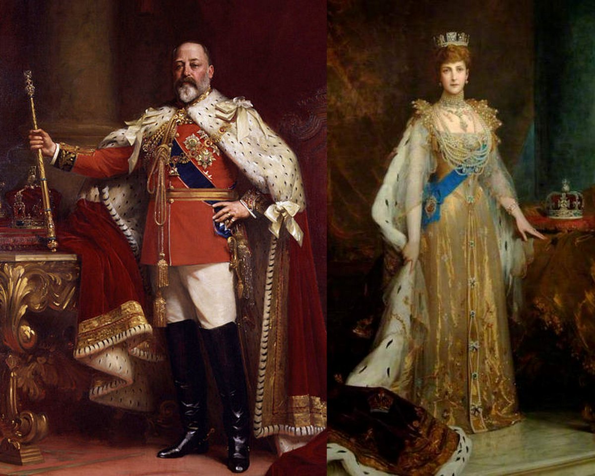 King Edward VII was crowned on August 9 1902.  

His original Coronation date was June 26 1902 but he developed appendicitis just days before. 

Instead of heading to the Abbey, he was recovering from surgery.   

His Coronation drew huge crowds when it finally took place.