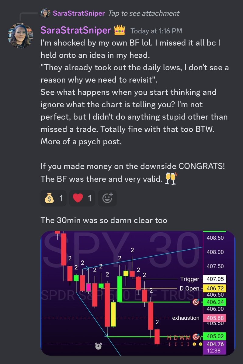 TradeSniperSara's tweet photo. Confession! #Biased #InTimeout 
I missed that whole move bc.... See pics. 
I really do know better.
Be dumb follow price. 💯 👍 https://t.co/nxaOWI60XA