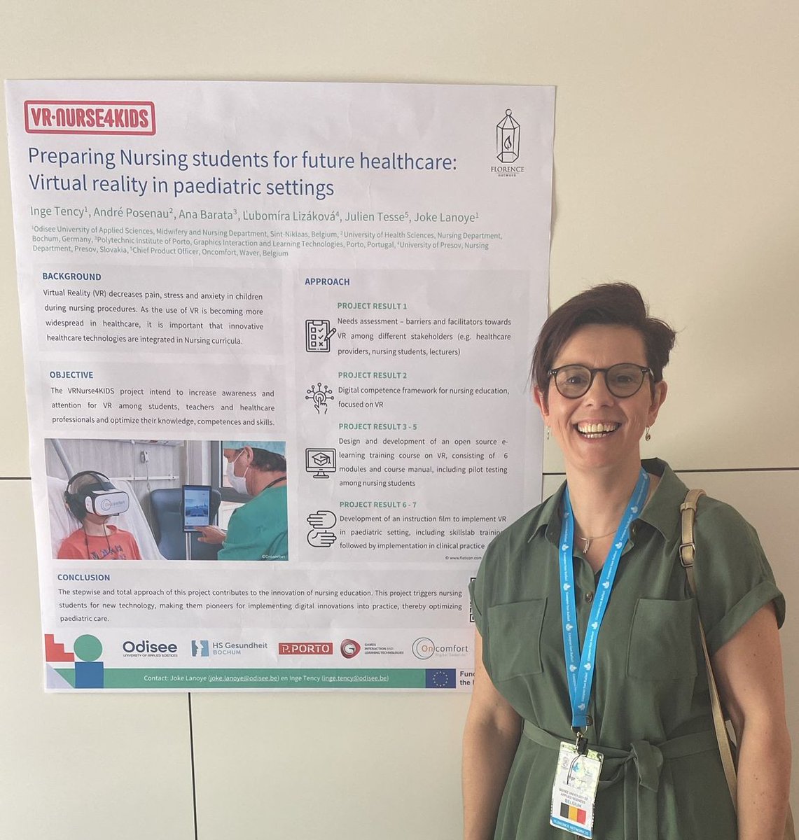 Inge Tency (@ingetency) on Twitter photo Day 2 #fnam2023 <a href="/campussanrafael/">Campus San Rafael | Ciencias de la Salud</a> Promoting <a href="/odiseehogesch/">Hogeschool Odisee</a> at the 'market' and presenting our poster of the VRNurse4Kids project #ErasmusKA2 <a href="/EPOSvzw/">EPOS vzw</a> <a href="/OnderzoekOdisee/">OnderzoekOdisee</a> Voted as member of the research committee of Florence Network Day 2 #fnam2023 <a href="/campussanrafael/">Campus San Rafael | Ciencias de la Salud</a> Promoting <a href="/odiseehogesch/">Hogeschool Odisee</a> at the 'market' and presenting our poster of the VRNurse4Kids project #ErasmusKA2 <a href="/EPOSvzw/">EPOS vzw</a> <a href="/OnderzoekOdisee/">OnderzoekOdisee</a> Voted as member of the research committee of Florence Network