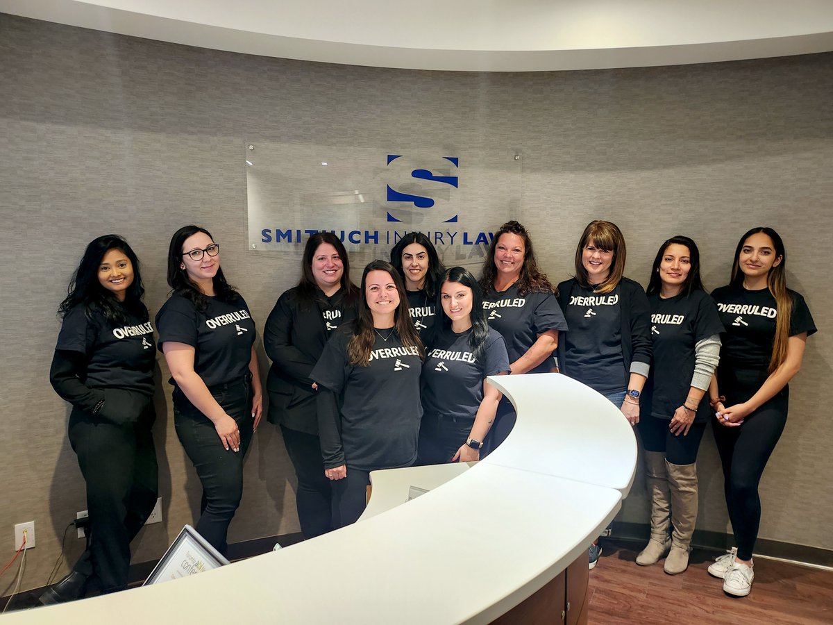 SmitiuchLaw's tweet photo. Overruling the norm with our matching tees 🙌     #WorkplaceStyleGoals #Overruled #AdministrativeProfessionalsDay https://t.co/jSc0gC1pGw