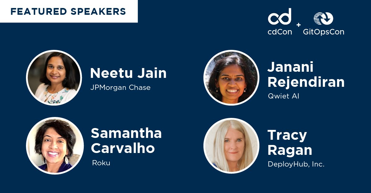CDeliveryFdn's tweet photo. Panel #cdCon + #GitOpsCon | May 8
Nuances of Influencing Developer Experts & Productivity Through Tech Products
Speakers
๐ธNeetu Jain @jpmorgan
๐ธJanani Rajendiran @QwietAI
๐ธ@TracyRagan @DeployHubProj
Moderator: Samantha Quadros @Roku
Details: https://t.co/mKZ17BqRkP https://t.co/F6hDodZirS