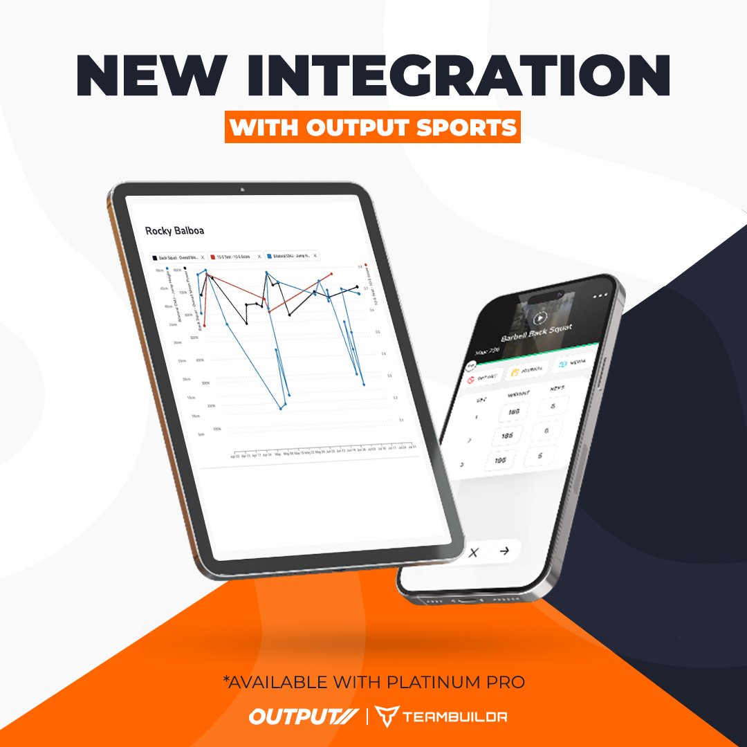 We excited to announce our new integration with <a href="/OutputSports/">OUTPUT//</a>! This integration is available with Platinum Pro plans.

#TeamBuildr #TeamBuildrNation #LevelUp #DitchExcel #StrengthandConditioning #SoftwareForCoaches #technology