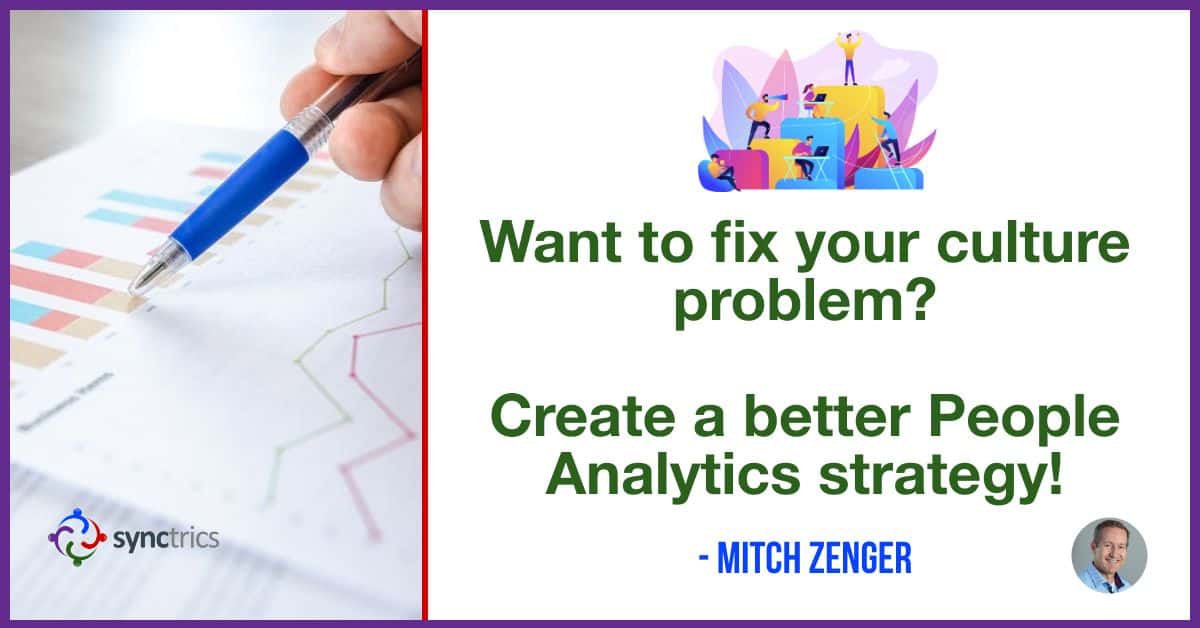 Why do we waste so much time analyzing company culture??
We need better People Analytics solutions that help everyone work better together in teams!
<a href="/mitchzenger/">Mitch Zenger</a> <a href="/synctrics/">Synctrics - Optimizing Team Success</a> go.synctrics.com/synctrics
 #FutureOfWork #HRTech #PeopleAnalytics #Wellbeing #Culture #StartUps #Inspiration